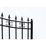 Aleko Steel Single Swing Driveway Gate St.petersburg Style 16 X 6 Ft Dg16Sptssw-Ap Single Swing Driveway Gates