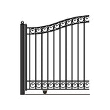 Aleko Steel Sliding Driveway Gate Dublin Style 12 x 6 ft DG12DUBSSL-AP Sliding Driveway Gates