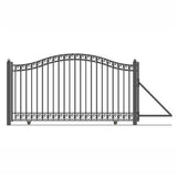 Aleko Steel Sliding Driveway Gate Dublin Style 12 X 6 Ft Dg12Dubssl-Ap Sliding Driveway Gates