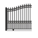 Aleko Steel Sliding Driveway Gate LONDON Style 12 x 6 ft DG12LONSSL-AP Sliding Driveway Gates