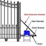 Aleko Steel Sliding Driveway Gate London Style 14 X 6 Ft Dg14Lonssl-Ap Sliding Driveway Gates