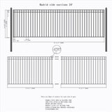 Aleko Steel Sliding Driveway Gate Madrid Style 20 x 6 ft DG20MADSSL-AP Sliding Driveway Gates