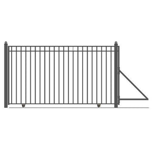 Aleko Steel Sliding Driveway Gate Madrid Style 25 X 6 Ft Dg25Madssl-Ap Sliding Driveway Gates