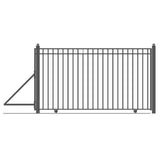 Aleko Steel Sliding Driveway Gate Madrid Style 25 X 6 Ft Dg25Madssl-Ap Sliding Driveway Gates