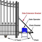 Aleko Steel Sliding Driveway Gate Prague Style 16 X 6 Ft Dg16Prassl-Ap Sliding Driveway Gates