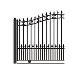 Aleko Steel Sliding Driveway Gate St.Petersburg Style 14 x 6 ft DG14SPTSSL-AP Sliding Driveway Gates