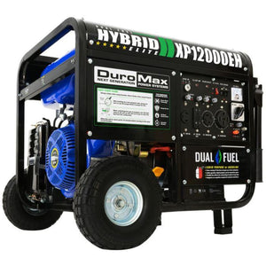 Duromax 12000-Watt 18 Hp Portable Hybrid Gas Propane Generator Xp12000Eh Dual Fuel Generators
